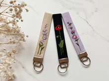 Load image into Gallery viewer, Wrist Lanyard Keychain Birth Month Flower
