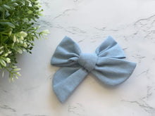 Load image into Gallery viewer, HC Set of 5 Linen Hair Bows
